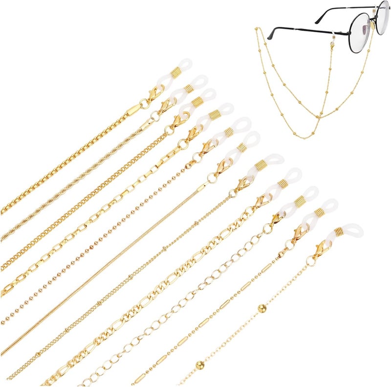 NEWITIN 11 Pieces Eyeglass Chains for Women Sunglasses Strap Holders Sunglasses Mask Necklace Lanyard for Women Men - Image 1